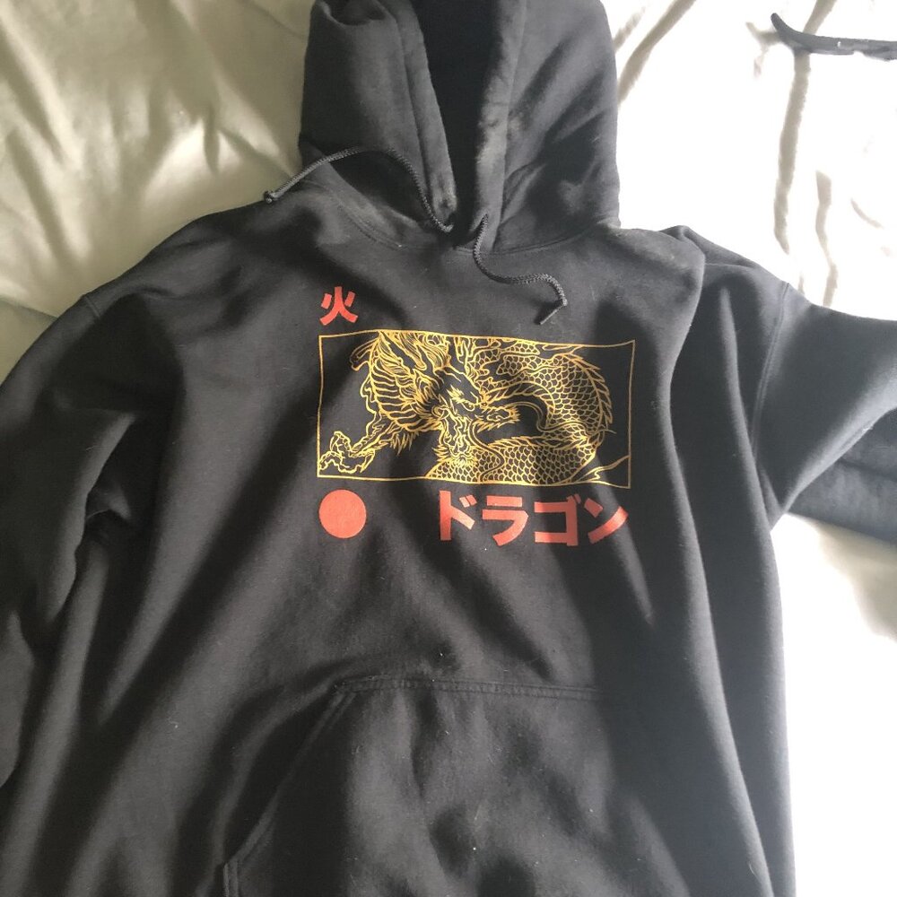 Empyre Golden Dragon Black Hoodie - Large